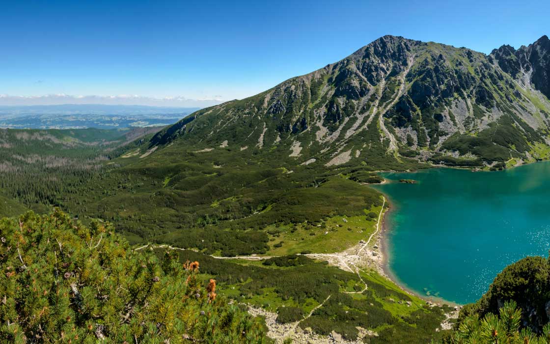 Naturlandschaft mit Wäldern und Seen in Zakopane