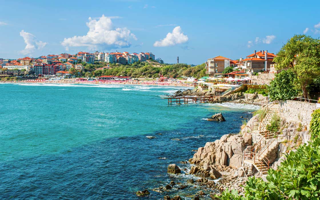Strand von Sozopol am schwarzen Meer
