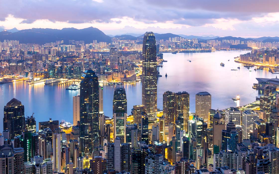 Skyline von Hongkong