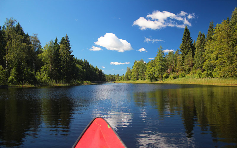Kanutour durch schwedische Fjorde