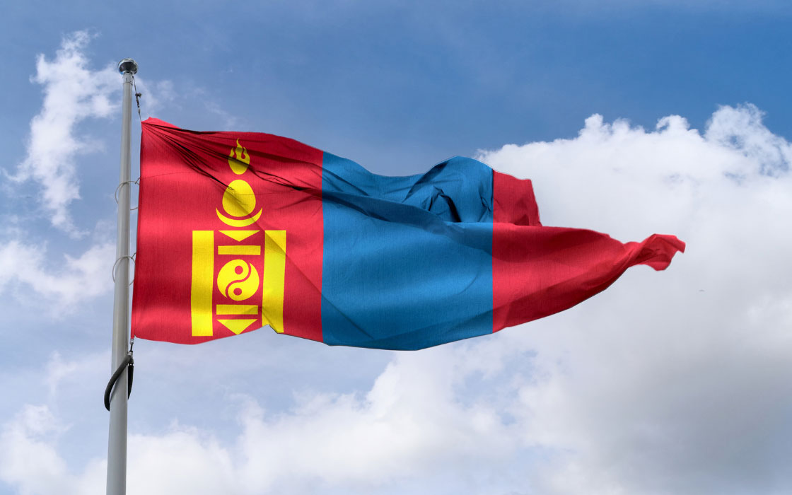 Mongolische Flagge