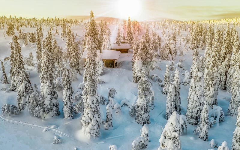 Lappland im Winter