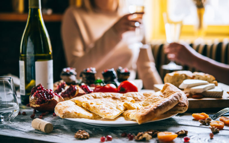 Traditionelles Essen in Georgien